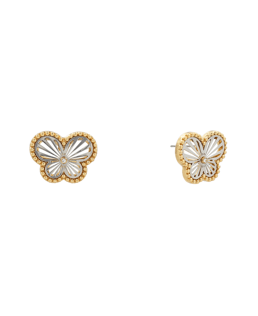 Butterfly Filigree Hypo Stud Earring - 0.7"
