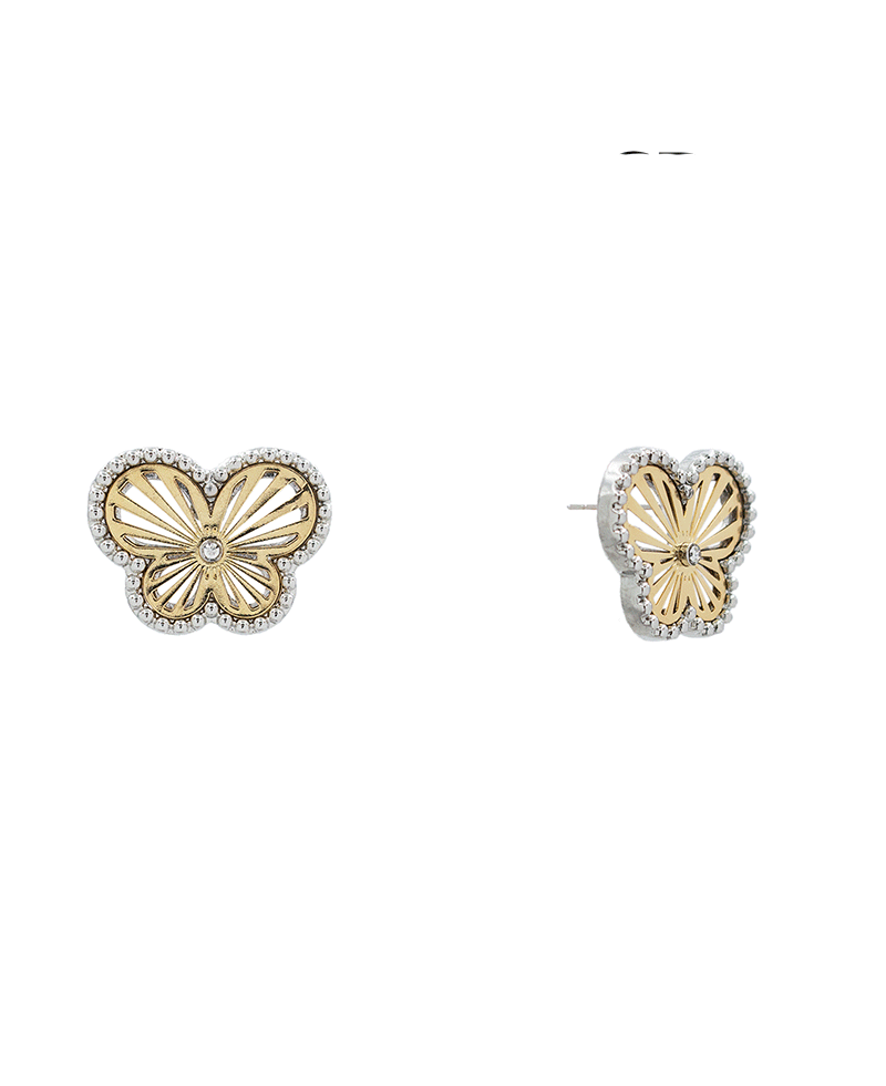 Butterfly Filigree Hypo Stud Earring - 0.7"