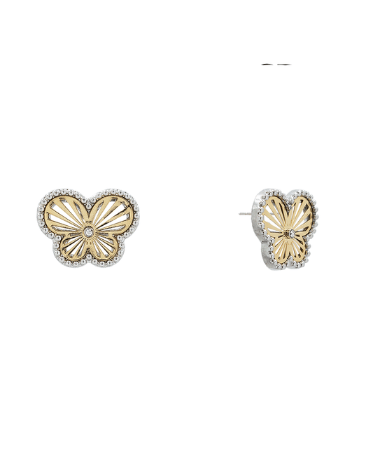 Butterfly Filigree Hypo Stud Earring - 0.7"