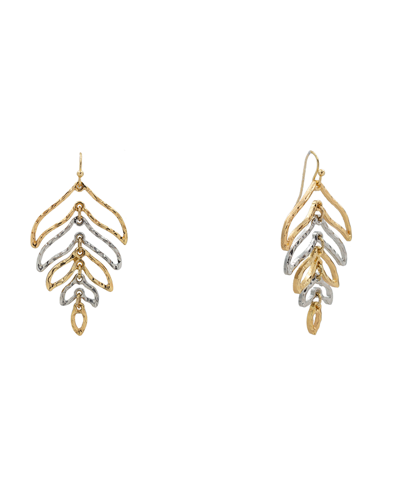 Leaf Statement Earring - 2.0"