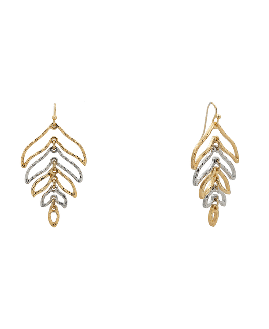 Leaf Statement Earring - 2.0"