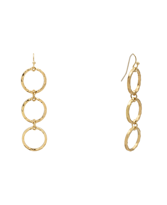 Circle Hypo 3 Drop Earring - 2.5"