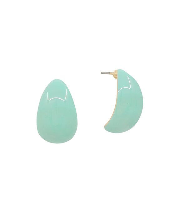 20mm Teardrop Epoxy Post Earring