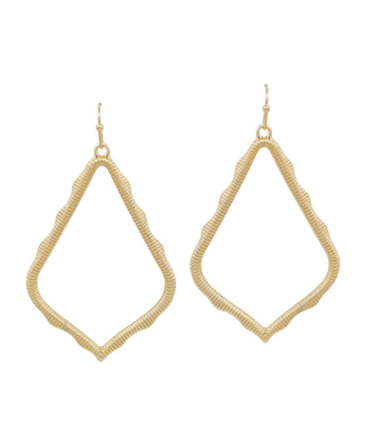 Diamond Shape Metal Earring