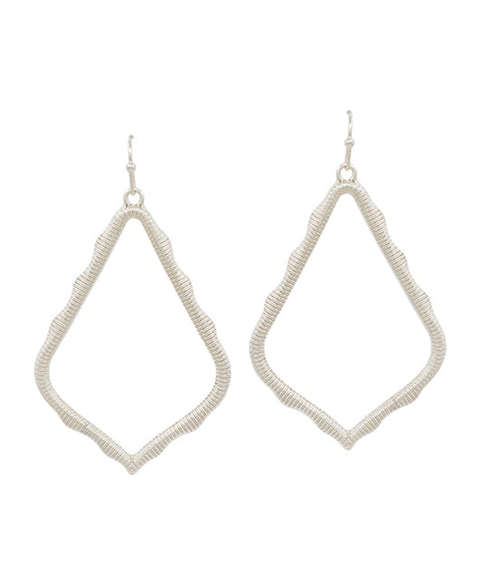 Diamond Shape Metal Earring