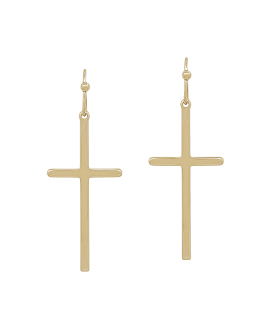 Cross Metal Earring