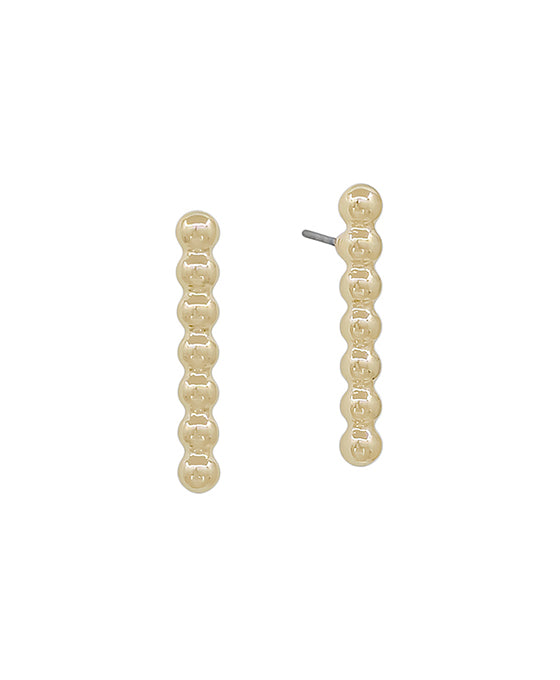 Dot Metal Bar Post Earring