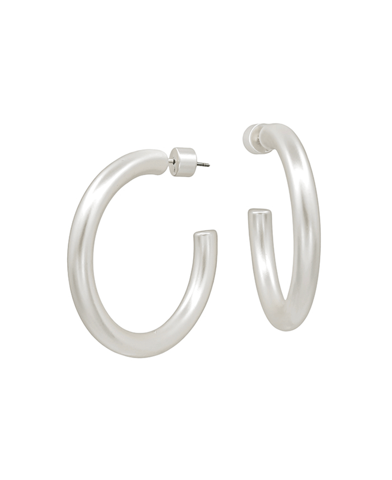5mm Width Volumed Hoop Earring