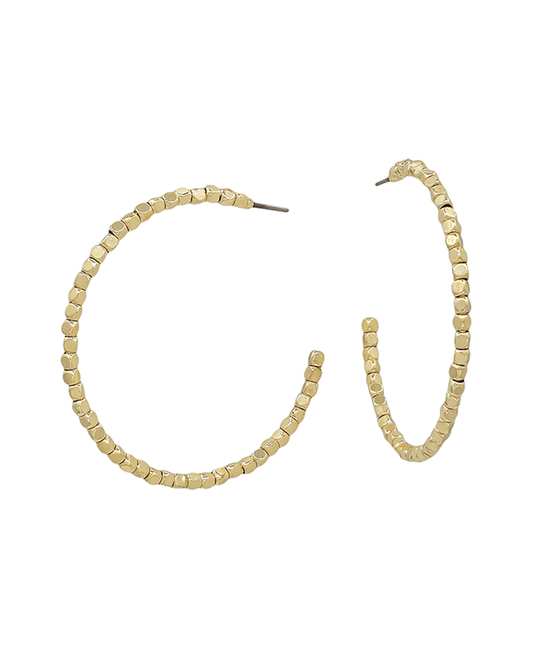 Square CCB Hoop Earring