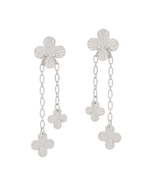 Cutout Clover Drop Earring