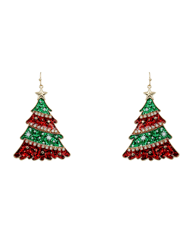 Christmas Tree Earring - 2.5"