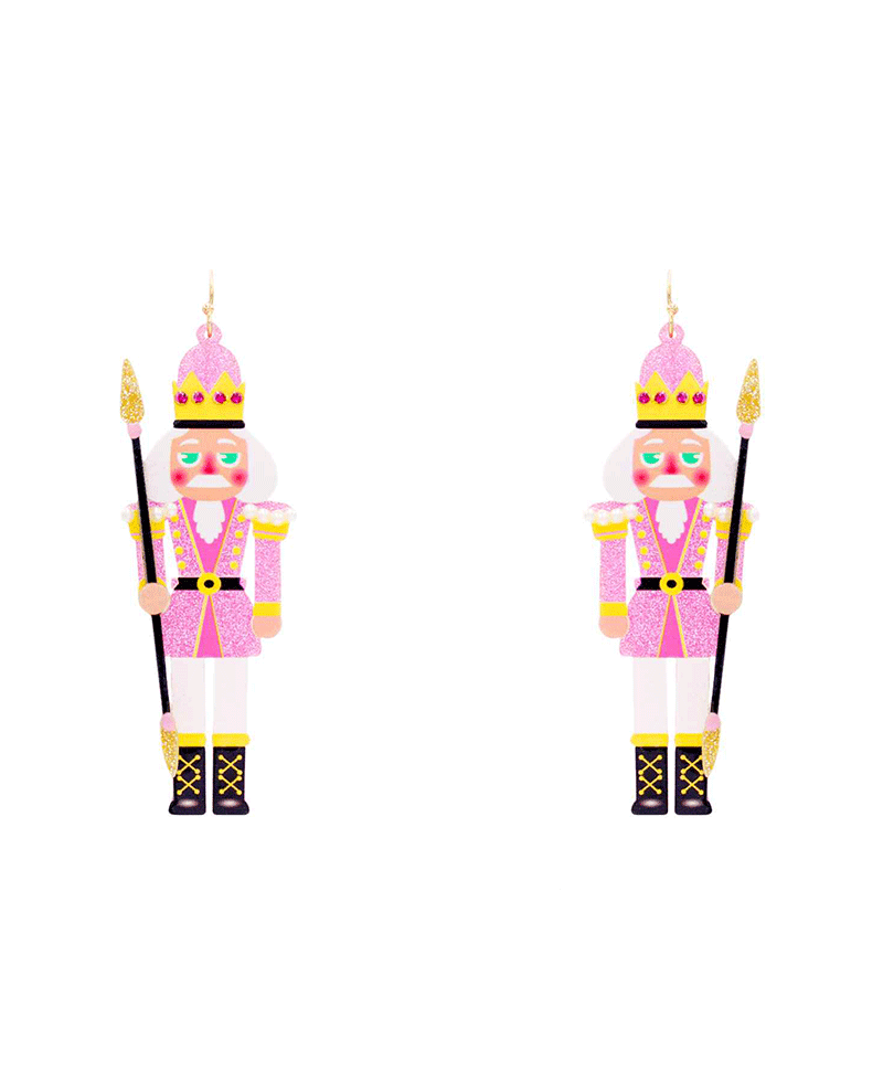 Christmas Nutcracker Acrylic Earring