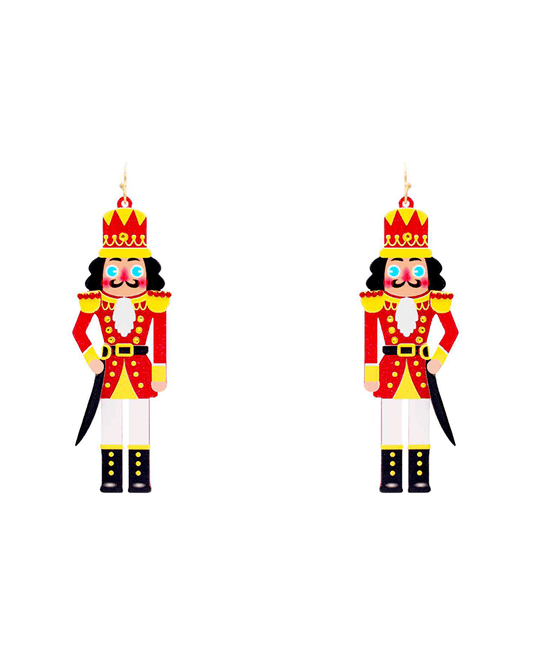 Christmas Nutcracker Acrylic Earring