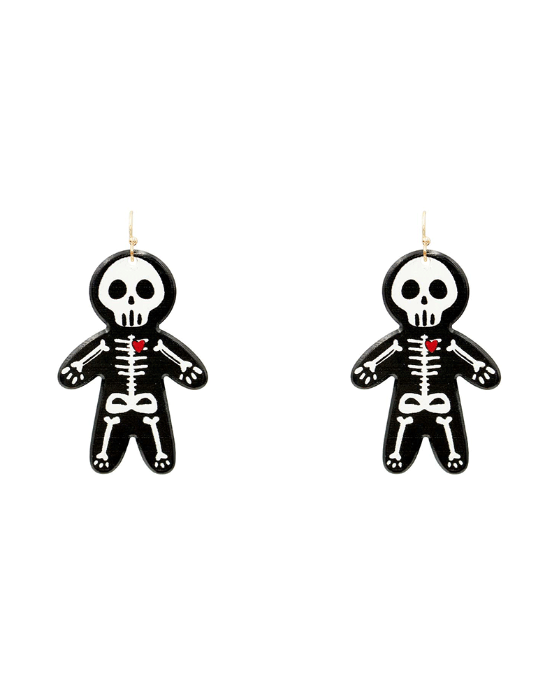 Skeleton Acrylic Earring - 2.25"