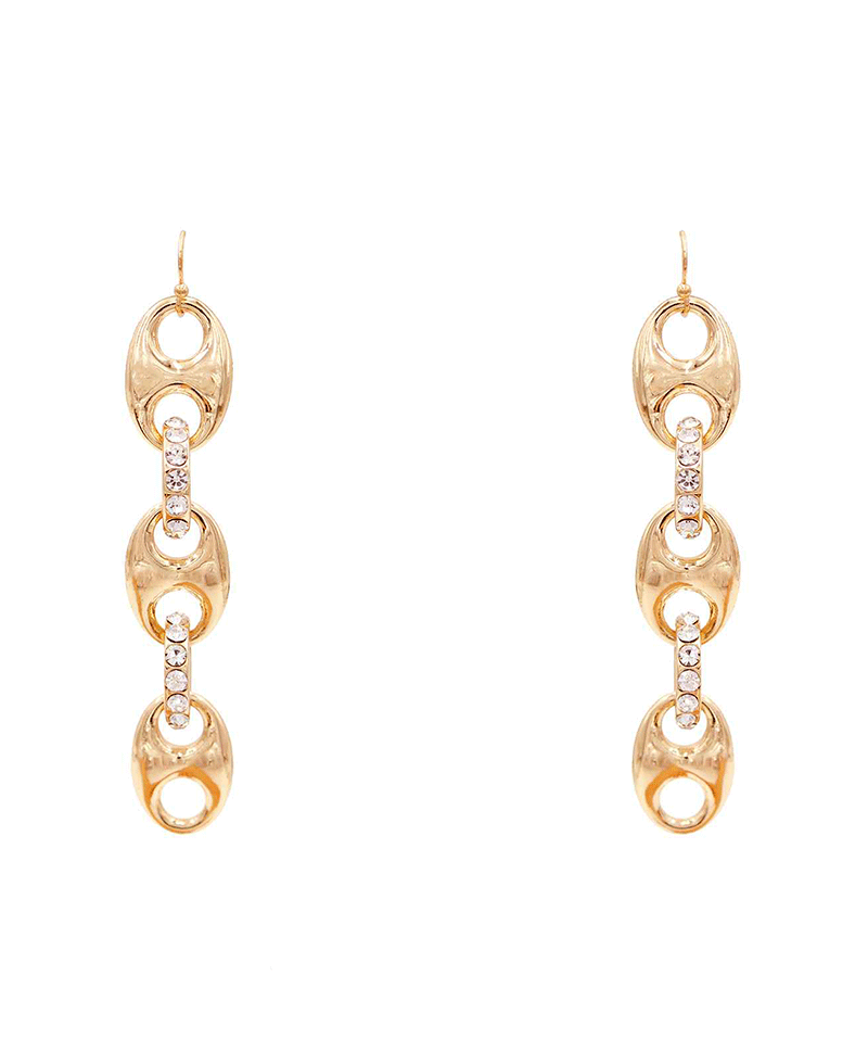 Puffed Chained Earring