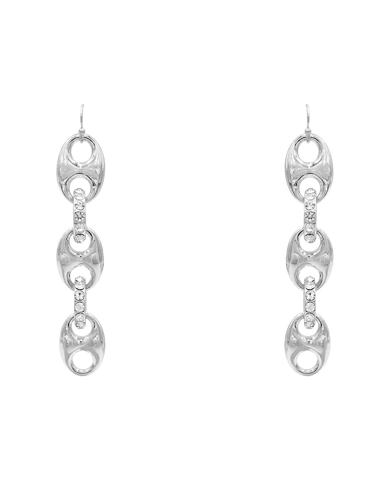 Puffed Chained Earring