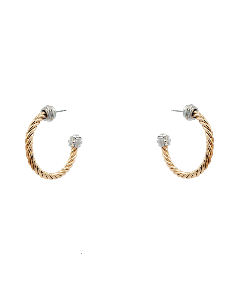 Twisted Hoop Earring - 1.5"
