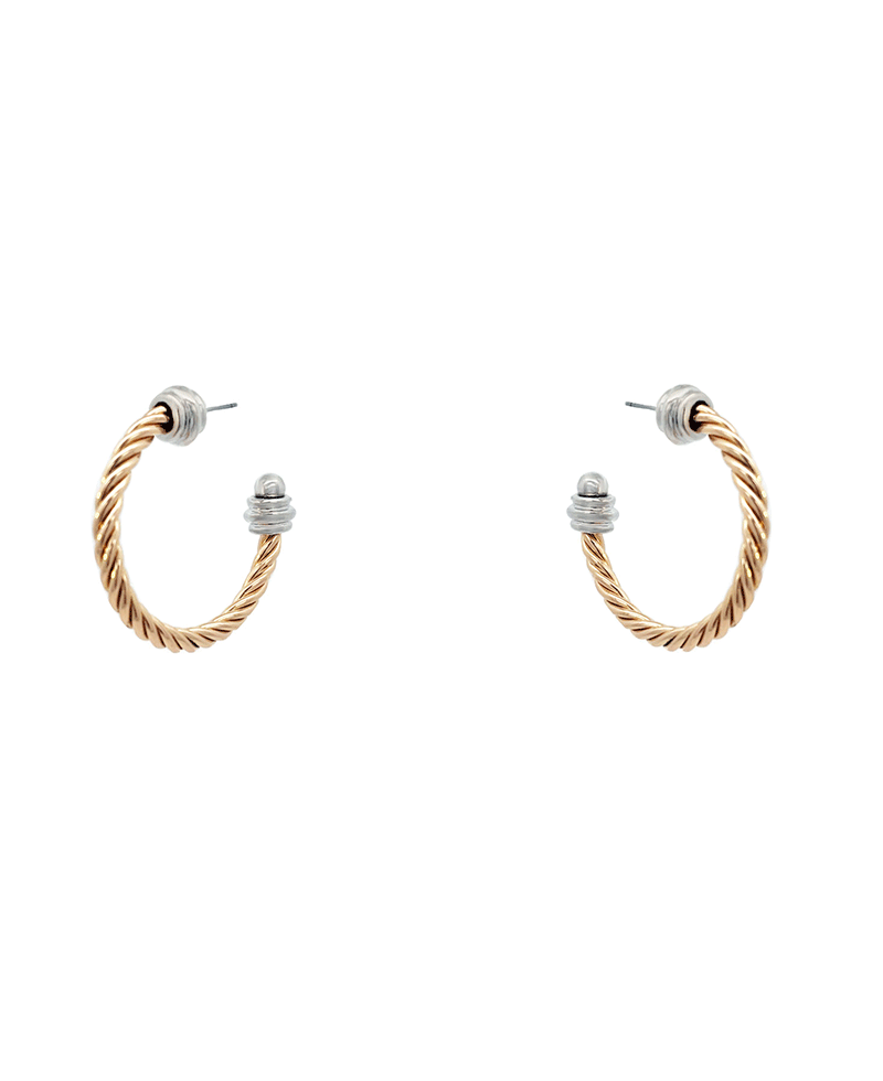 Twisted Hoop Earring - 1.5"