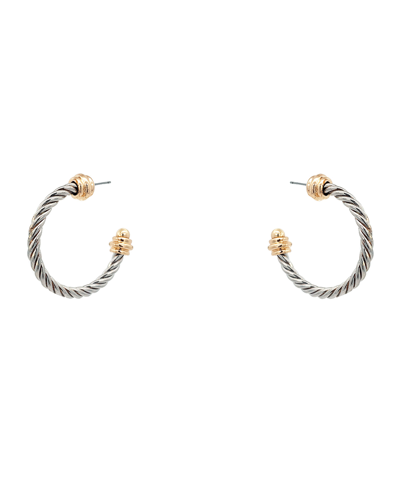 Twisted Hoop Earring - 1.5"
