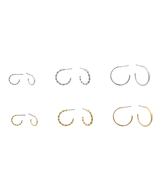 Multi Hoop 6 Set Earring