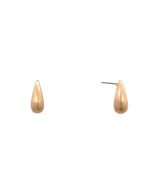 Satin Teardrop Earring - 0.6"