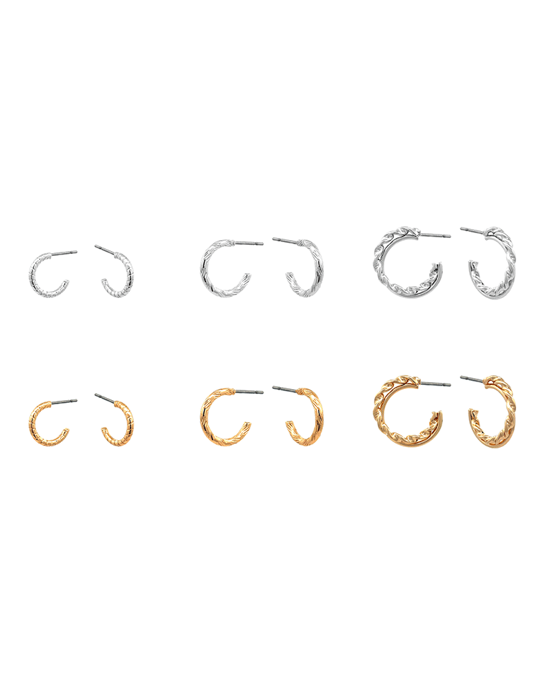 Multi Hoop 6 Set Earring