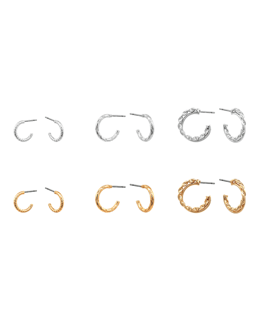 Multi Hoop 6 Set Earring