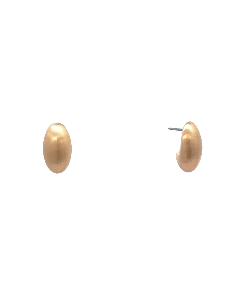 CCB Satin Oval Earring - 1.0"