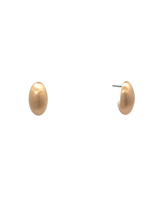CCB Satin Oval Earring - 1.0"