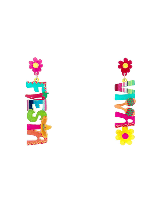 Viva Fiesta Letter Earring - 2.0"