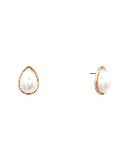 Pearl Stud Earring - 0.9"