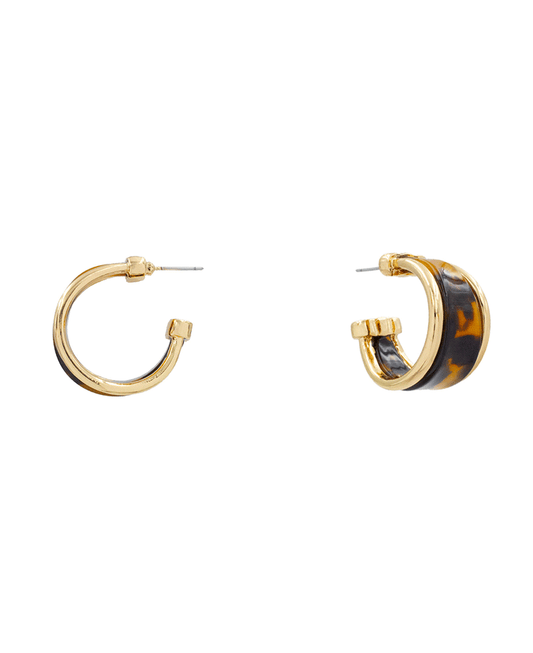 Acetate Hoop Earring - 1.2"