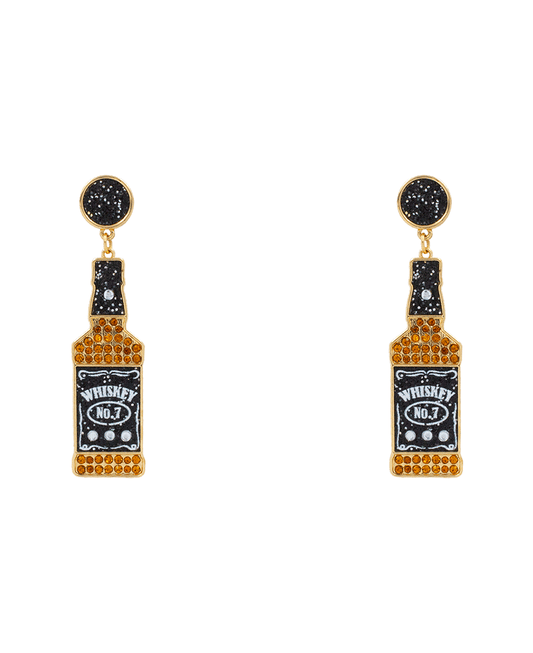 Jack Daniel Whiskey Hypo Earring - 2.4"