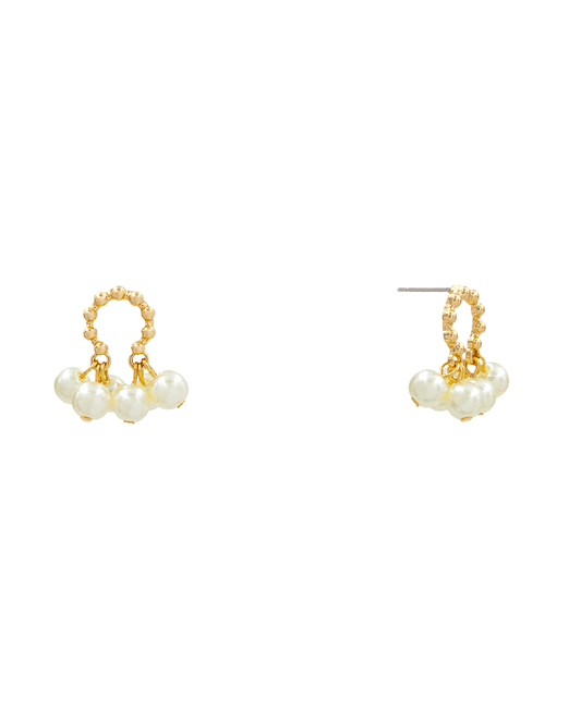 Pearl Hypo Post Earring - 1.0"