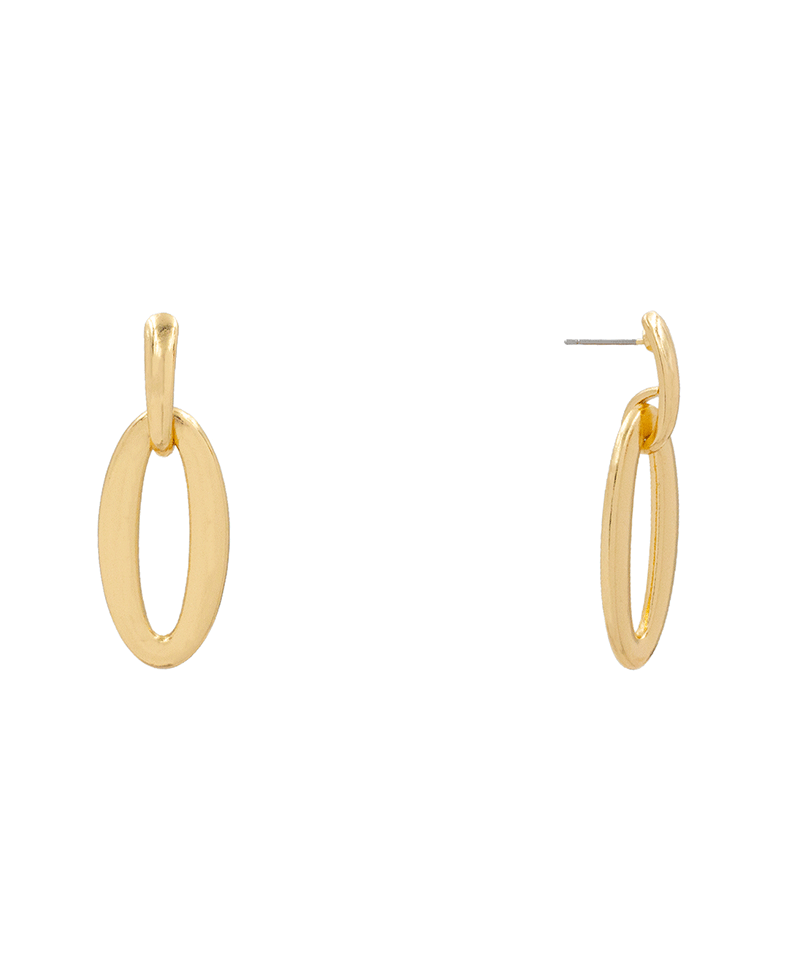 Oval Post Earring - 1.9"