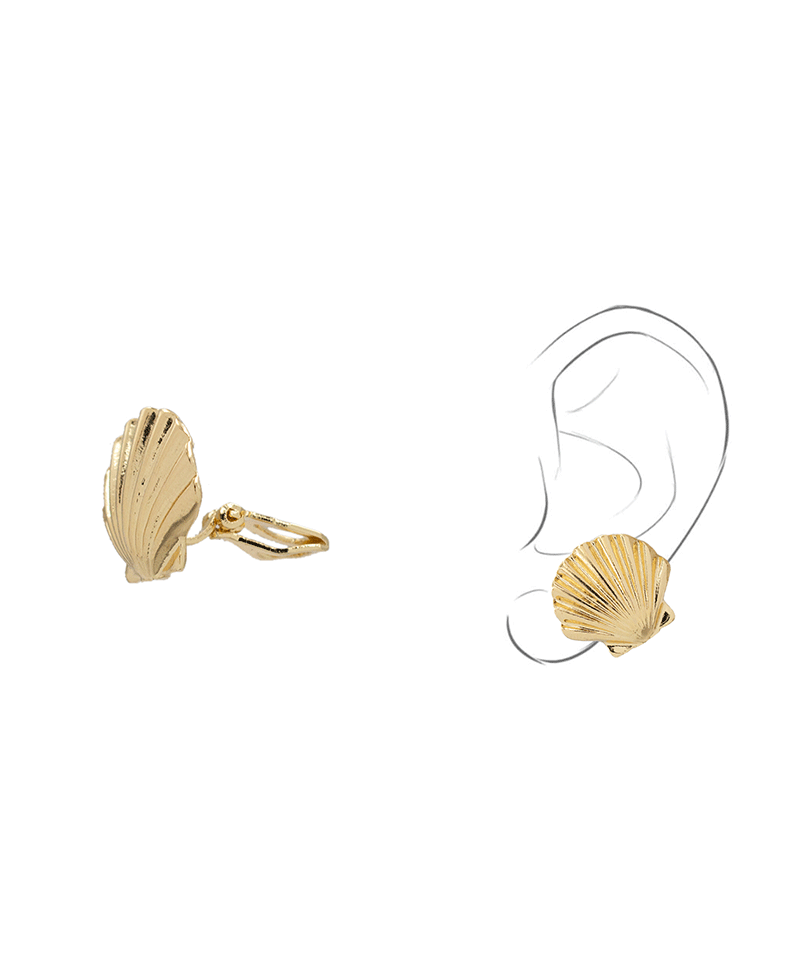 Clam Clip On Earring - 0.7"