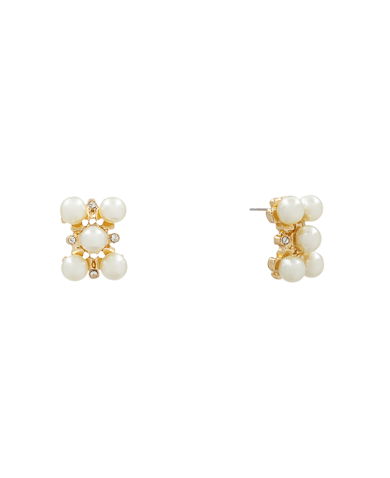 Pearl Stud Earring - 0.6"