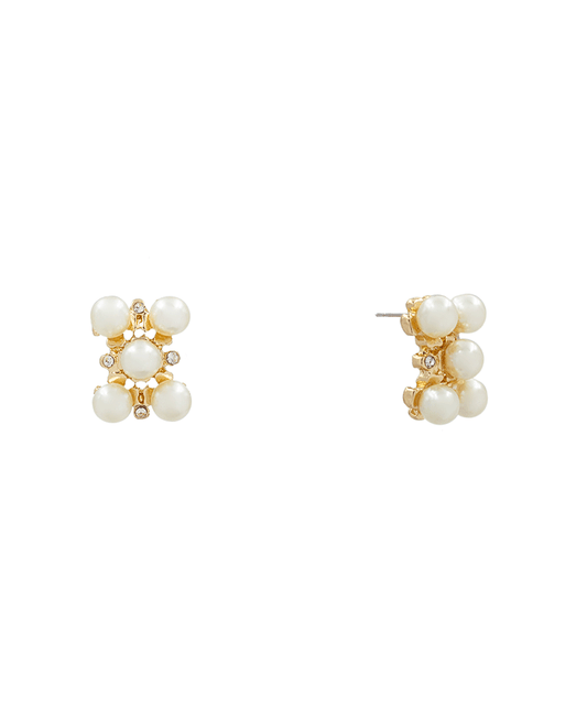 Pearl Stud Earring - 0.6"