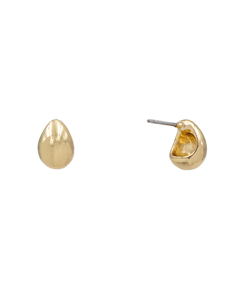 Small Teardrop Stud Earring - 0.4"