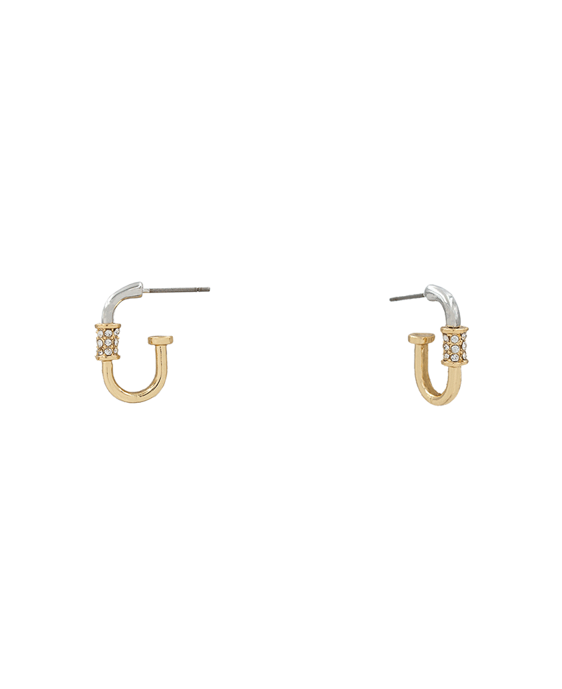 Carabiner Huggie Earring - 0.7"