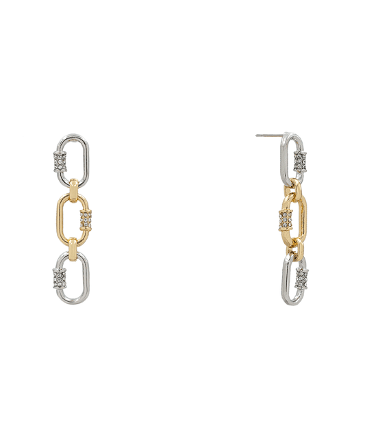 Carabiner 3 Drop Earring