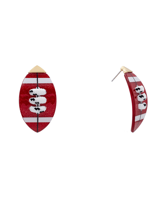 Gameday Football Acrylic Earring - 1.8"