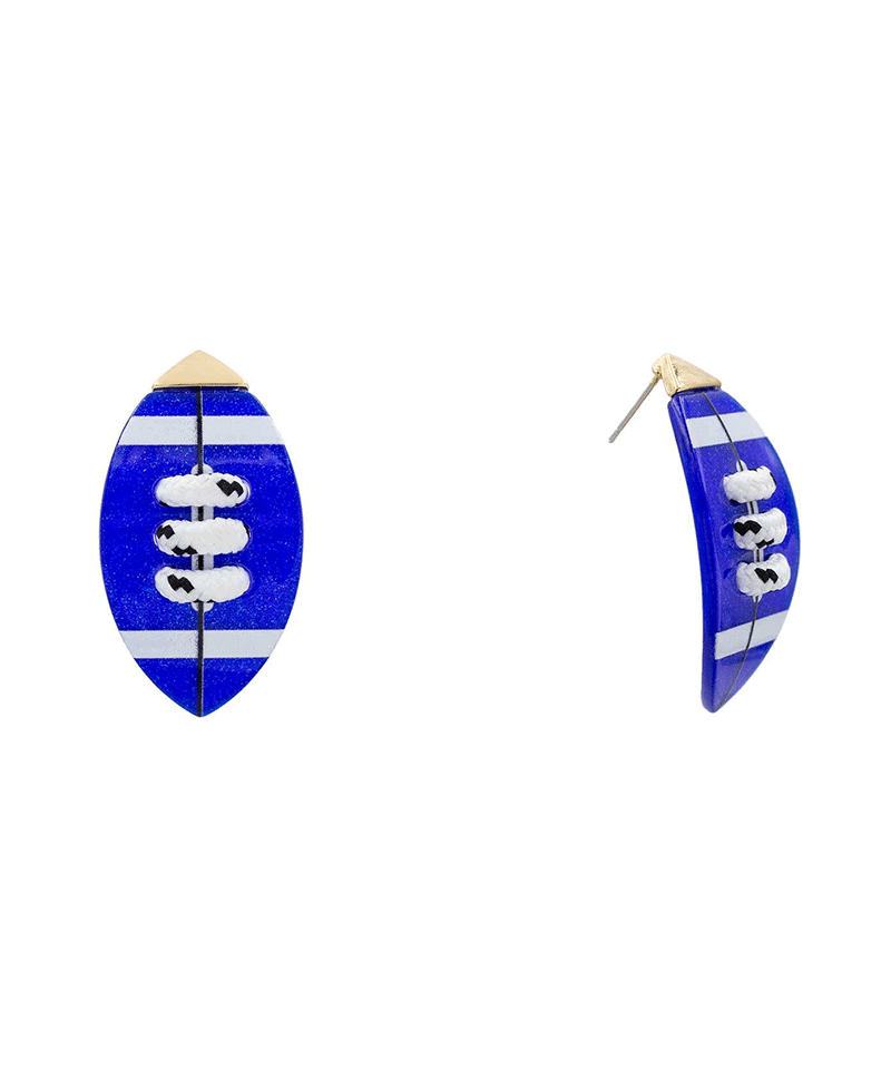 Gameday Football Acrylic Earring - 1.8"