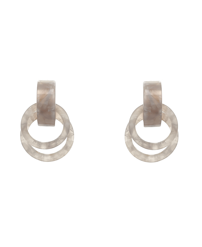 Acetate Door Knocker Earring - 2.0"