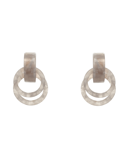 Acetate Door Knocker Earring - 2.0"
