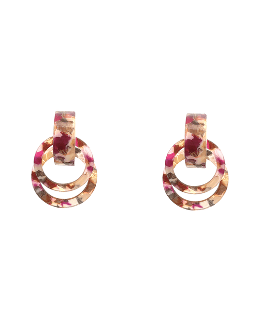 Acetate Door Knocker Earring - 2.0"