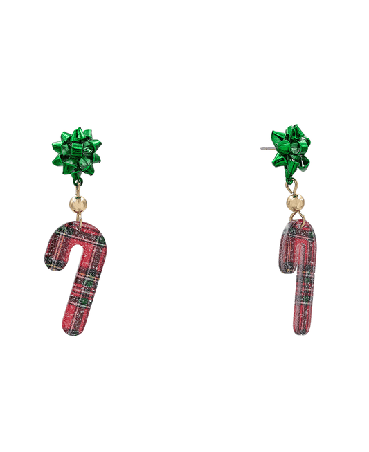 Christmas Symbols Earring - 2.1"