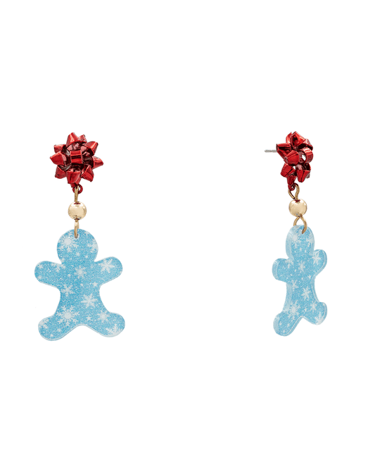 Christmas Symbols Earring - 2.1"
