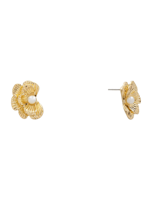 Flower Stud Earring - 0.8"