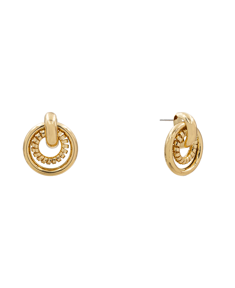 Spiral Wire Door Knocker Earring - 1.2"